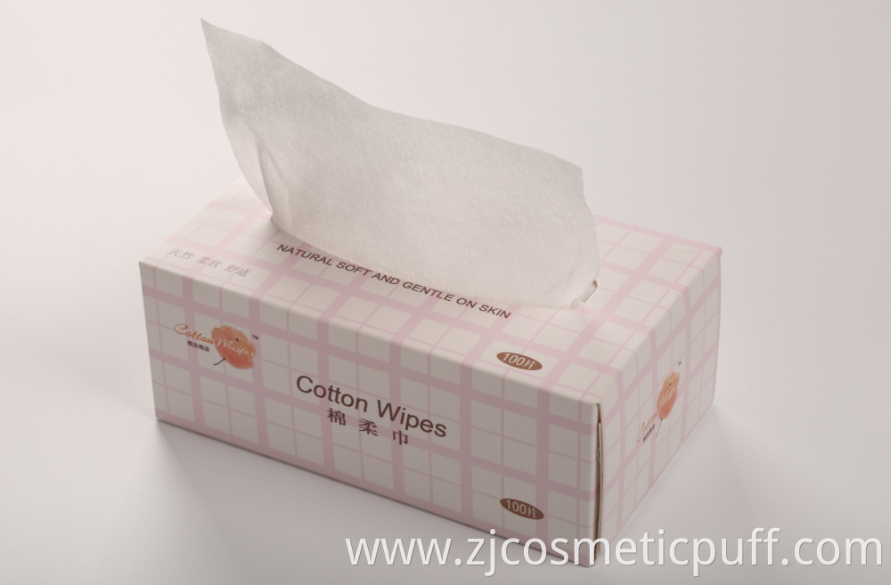 Hot Sales boxed 100% Cotton Facial Tissue